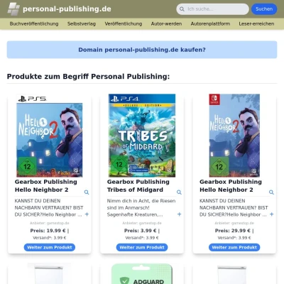 Screenshot personal-publishing.de