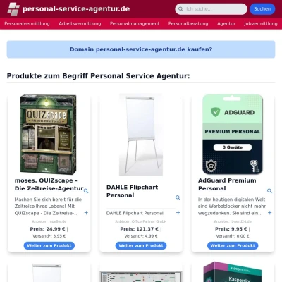 Screenshot personal-service-agentur.de