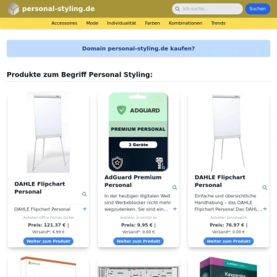 Screenshot personal-styling.de