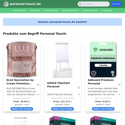 Screenshot personal-touch.de