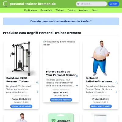 Screenshot personal-trainer-bremen.de