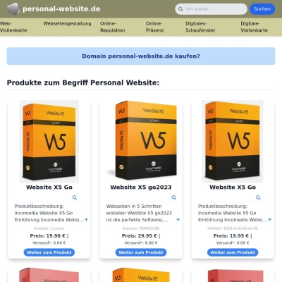 Screenshot personal-website.de
