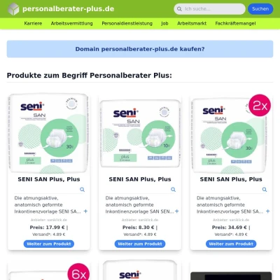 Screenshot personalberater-plus.de