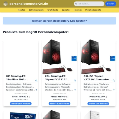 Screenshot personalcomputer24.de