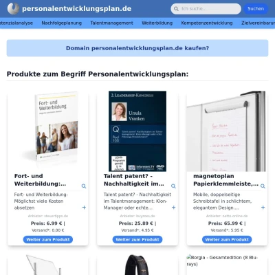 Screenshot personalentwicklungsplan.de