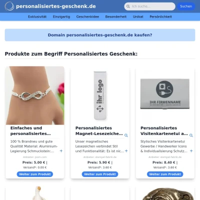 Screenshot personalisiertes-geschenk.de