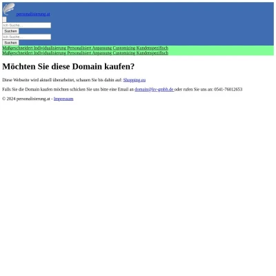 Screenshot personalisierung.at