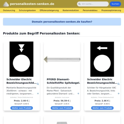 Screenshot personalkosten-senken.de