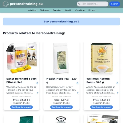 Screenshot personaltraining.eu
