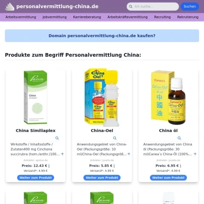 Screenshot personalvermittlung-china.de