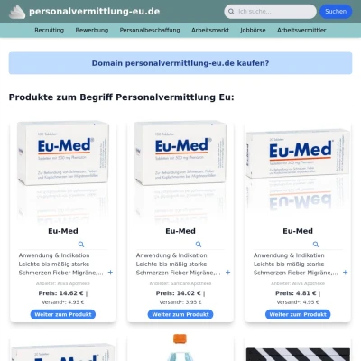 Screenshot personalvermittlung-eu.de