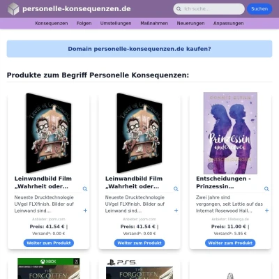 Screenshot personelle-konsequenzen.de