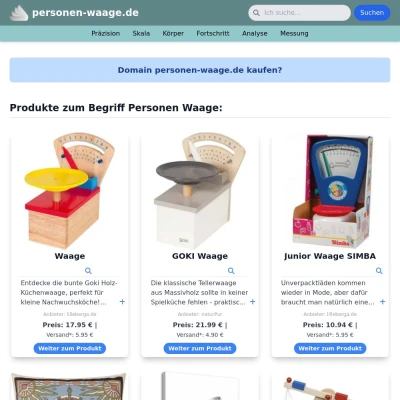 Screenshot personen-waage.de
