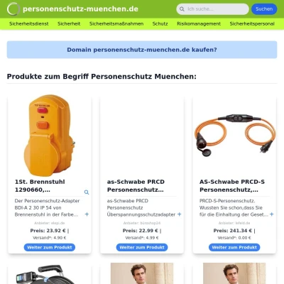 Screenshot personenschutz-muenchen.de