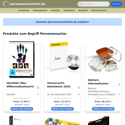 Screenshot personensuche24.de