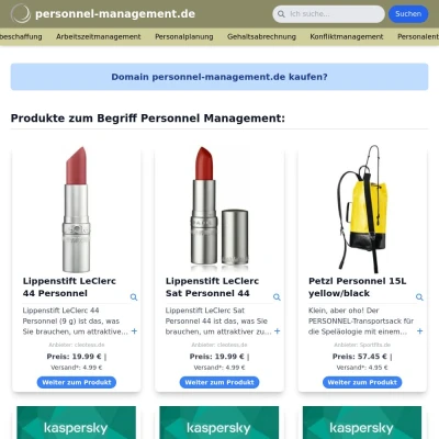 Screenshot personnel-management.de