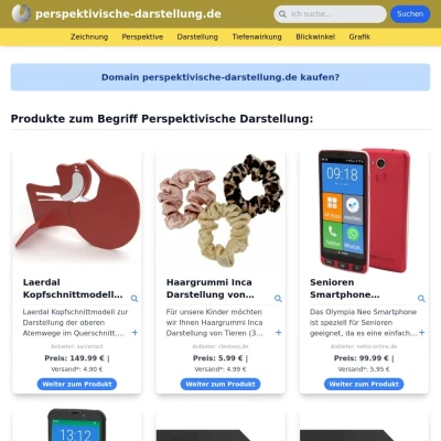 Screenshot perspektivische-darstellung.de