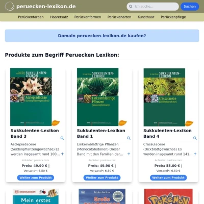 Screenshot peruecken-lexikon.de