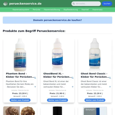 Screenshot perueckenservice.de