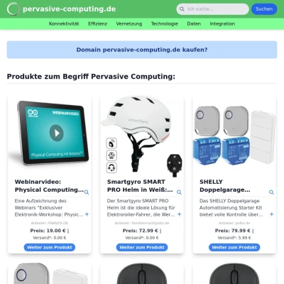 Screenshot pervasive-computing.de