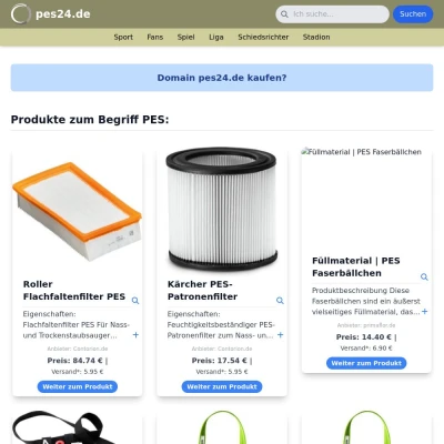 Screenshot pes24.de