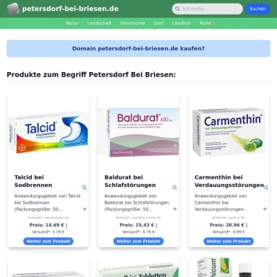 Screenshot petersdorf-bei-briesen.de