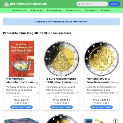Screenshot petitionsausschuss.de