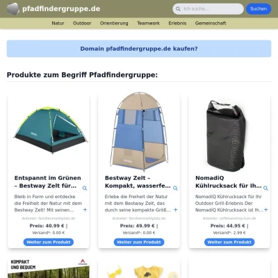 Screenshot pfadfindergruppe.de