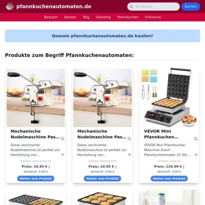 Screenshot pfannkuchenautomaten.de