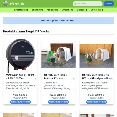Screenshot pferch.de