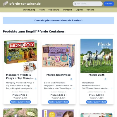 Screenshot pferde-container.de