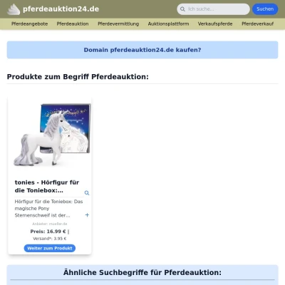 Screenshot pferdeauktion24.de