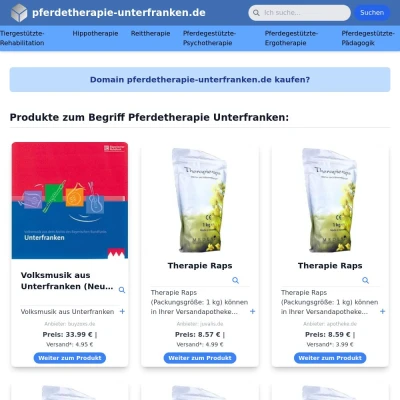 Screenshot pferdetherapie-unterfranken.de