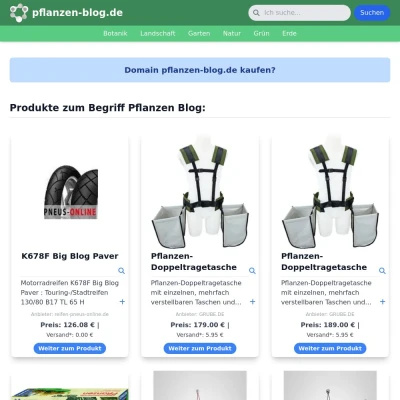 Screenshot pflanzen-blog.de