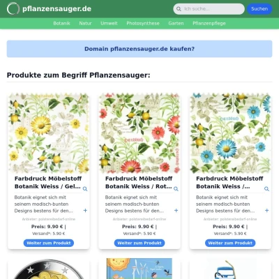 Screenshot pflanzensauger.de