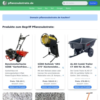 Screenshot pflanzsubstrate.de