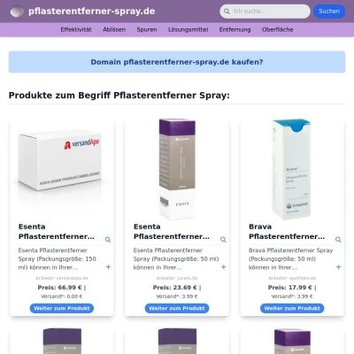 Screenshot pflasterentferner-spray.de