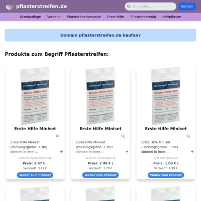 Screenshot pflasterstreifen.de