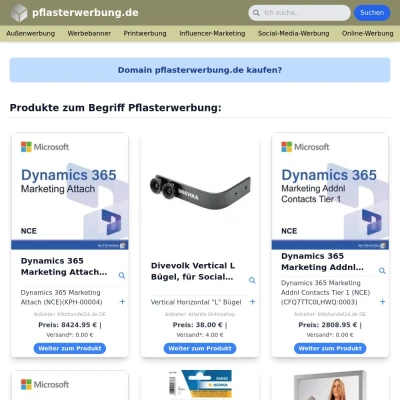 Screenshot pflasterwerbung.de