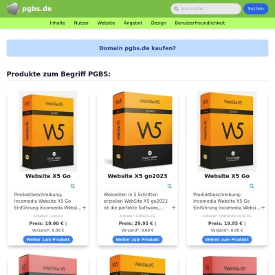 Screenshot pgbs.de