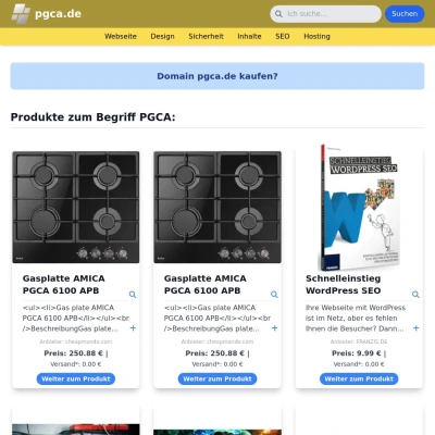 Screenshot pgca.de