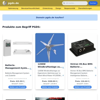 Screenshot pgds.de