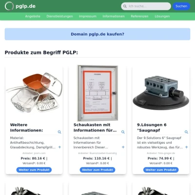 Screenshot pglp.de