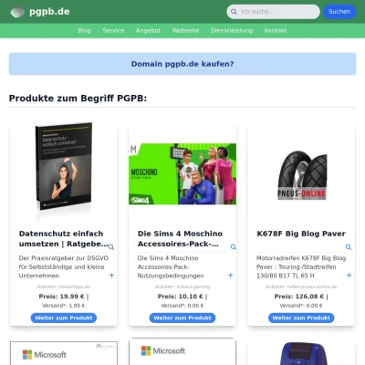 Screenshot pgpb.de