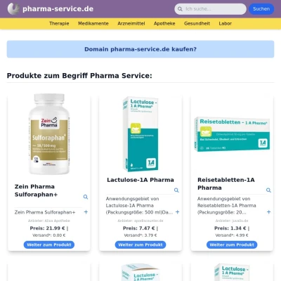 Screenshot pharma-service.de