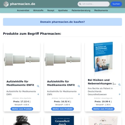 Screenshot pharmacien.de