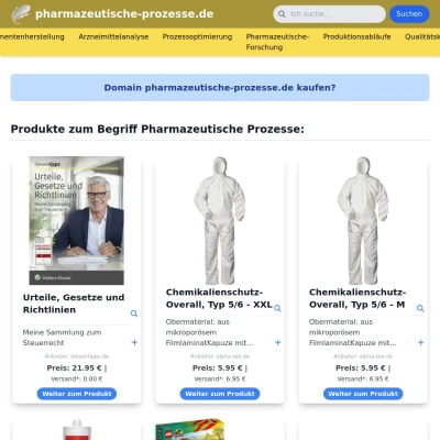 Screenshot pharmazeutische-prozesse.de