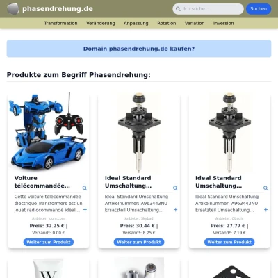 Screenshot phasendrehung.de