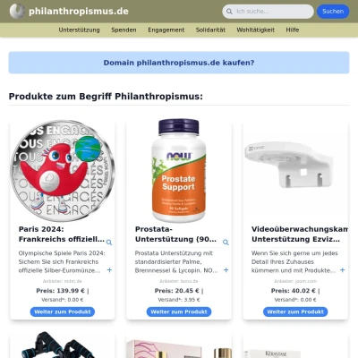 Screenshot philanthropismus.de