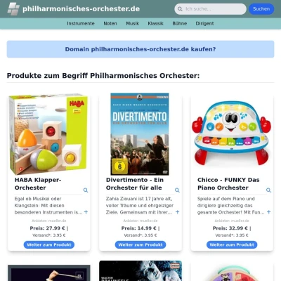 Screenshot philharmonisches-orchester.de